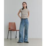 ヴィンテージライクダメージデニムパンツ | ad thie | 詳細画像7 