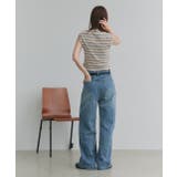 ヴィンテージライクダメージデニムパンツ | ad thie | 詳細画像9 