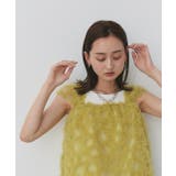 フラワーモチーフ ノースリーブチュールトップス | ad thie | 詳細画像6 