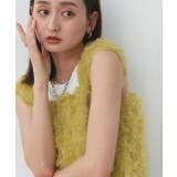 フラワーモチーフ ノースリーブチュールトップス | ad thie | 詳細画像9 