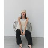 フラワーモチーフ チュールキャミソール | ad thie | 詳細画像13 