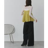 フラワーモチーフ チュールキャミソール | ad thie | 詳細画像17 