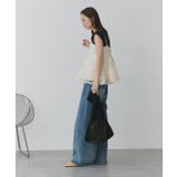 フラワーモチーフ チュールキャミソール | ad thie | 詳細画像2 