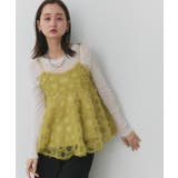 フラワーモチーフ チュールキャミソール | ad thie | 詳細画像24 