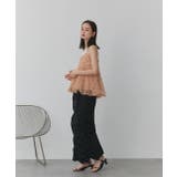 フラワーモチーフ チュールキャミソール | ad thie | 詳細画像26 