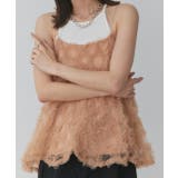 フラワーモチーフ チュールキャミソール | ad thie | 詳細画像29 