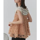 フラワーモチーフ チュールキャミソール | ad thie | 詳細画像34 