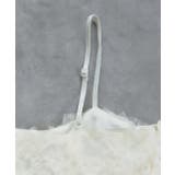 フラワーモチーフ チュールキャミソール | ad thie | 詳細画像35 