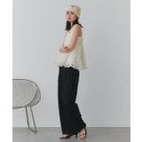 フラワーモチーフ チュールキャミソール | ad thie | 詳細画像8 