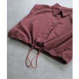 ノースリーブドロストショート丈チェックシャツ | ad thie | 詳細画像32 