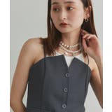 フロントボタンデザインキャミソールビスチェ | ad thie | 詳細画像36 