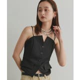 フロントボタンデザインキャミソールビスチェ | ad thie | 詳細画像5 