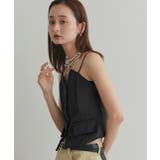 フロントボタンデザインキャミソールビスチェ | ad thie | 詳細画像7 