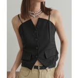 フロントボタンデザインキャミソールビスチェ | ad thie | 詳細画像8 