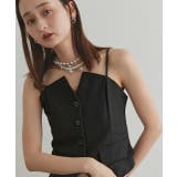 フロントボタンデザインキャミソールビスチェ | ad thie | 詳細画像9 