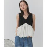 バルーンヘムノースリーブペプラムブラウス | ad thie | 詳細画像11 