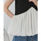 バルーンヘムノースリーブペプラムブラウス | ad thie | 詳細画像15 