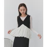 バルーンヘムノースリーブペプラムブラウス | ad thie | 詳細画像19 