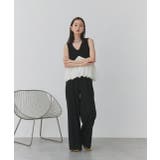 バルーンヘムノースリーブペプラムブラウス | ad thie | 詳細画像2 