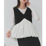 バルーンヘムノースリーブペプラムブラウス | ad thie | 詳細画像21 