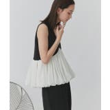 バルーンヘムノースリーブペプラムブラウス | ad thie | 詳細画像7 