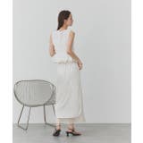 リボンデザインノースリーブペプラムブラウス | ad thie | 詳細画像10 