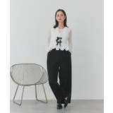 リボンデザインノースリーブペプラムブラウス | ad thie | 詳細画像18 