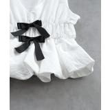 リボンデザインノースリーブペプラムブラウス | ad thie | 詳細画像26 