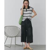 シアーフレンチスリーブボーダーポロトップス | ad thie | 詳細画像36 