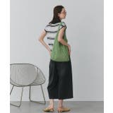 シアーフレンチスリーブボーダーポロトップス | ad thie | 詳細画像38 