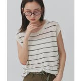 フェイクカーディガン付き ノースリーブニット | ad thie | 詳細画像13 