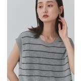 フェイクカーディガン付き ノースリーブニット | ad thie | 詳細画像26 