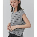 フェイクカーディガン付き ノースリーブニット | ad thie | 詳細画像27 