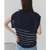 フェイクカーディガン付き ノースリーブニット | ad thie | 詳細画像35 