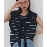 フェイクカーディガン付き ノースリーブニット | ad thie | 詳細画像36 