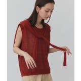 フェイクカーディガン付き ノースリーブニット | ad thie | 詳細画像44 