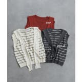 フェイクカーディガン付き ノースリーブニット | ad thie | 詳細画像62 