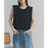 ショート丈リボンノースリーブニット | ad thie | 詳細画像14 