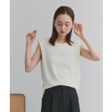 ショート丈リボンノースリーブニット | ad thie | 詳細画像22 