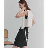 ショート丈リボンノースリーブニット | ad thie | 詳細画像23 