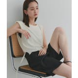 ショート丈リボンノースリーブニット | ad thie | 詳細画像25 