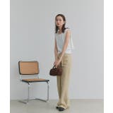 ショート丈リボンノースリーブニット | ad thie | 詳細画像3 