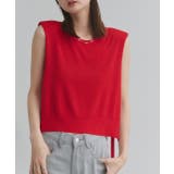 ショート丈リボンノースリーブニット | ad thie | 詳細画像39 