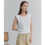 ショート丈リボンノースリーブニット | ad thie | 詳細画像5 