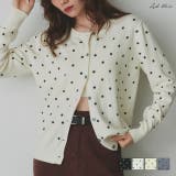 ポルカドットニットカーディガン | ad thie | 詳細画像1 
