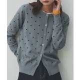 ポルカドットニットカーディガン | ad thie | 詳細画像12 