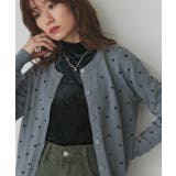 ポルカドットニットカーディガン | ad thie | 詳細画像15 