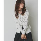 ポルカドットニットカーディガン | ad thie | 詳細画像22 