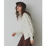 ポルカドットニットカーディガン | ad thie | 詳細画像35 