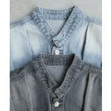 タックデザインデニムショート丈ベスト | ad thie | 詳細画像25 